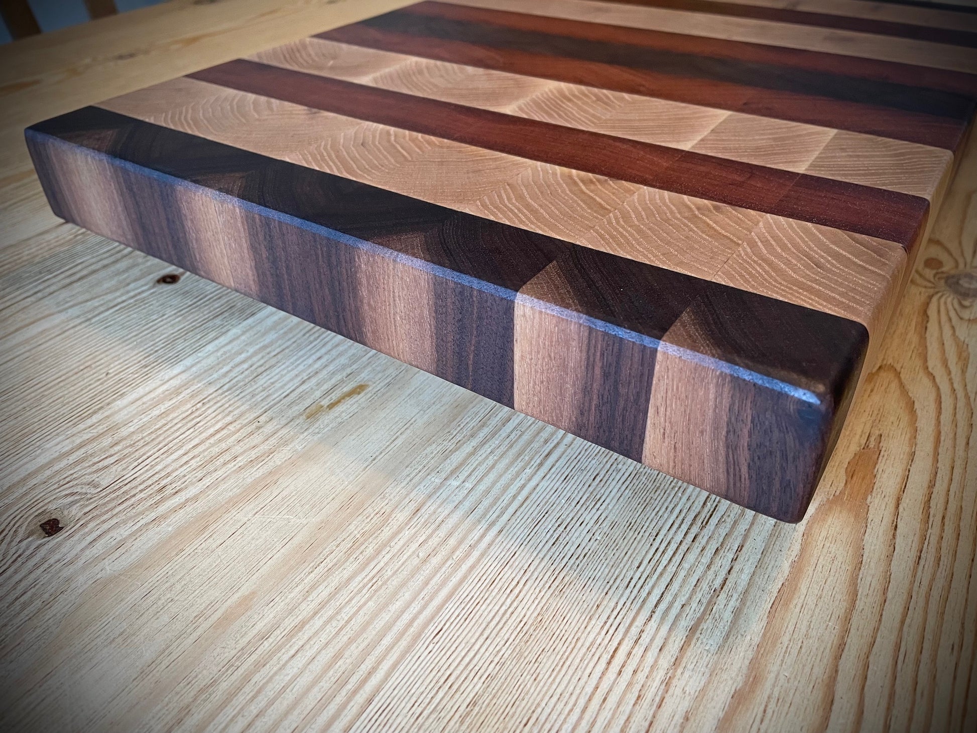 Nine Mile Industrial End Grain Chopping Board Corner